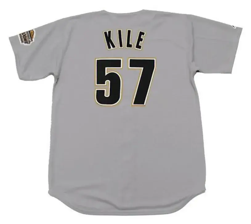 DARRYL KILE Houston Astros 1994 Majestic Throwback Away Baseball Jersey 