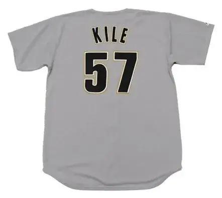 DARRYL KILE Houston Astros 1997 Majestic Throwback Away Baseball Jersey
