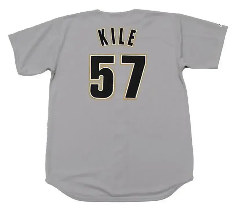 DARRYL KILE Houston Astros 1997 Majestic Throwback Away Baseball Jersey