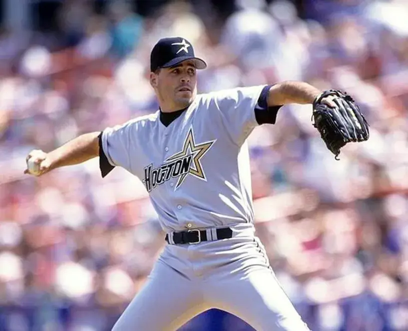 DARRYL KILE Houston Astros 1997 Majestic Throwback Away Baseball Jersey 