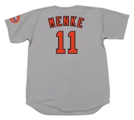 DENIS MENKE Houston Astros 1971 Majestic Cooperstown Away Baseball Jersey 