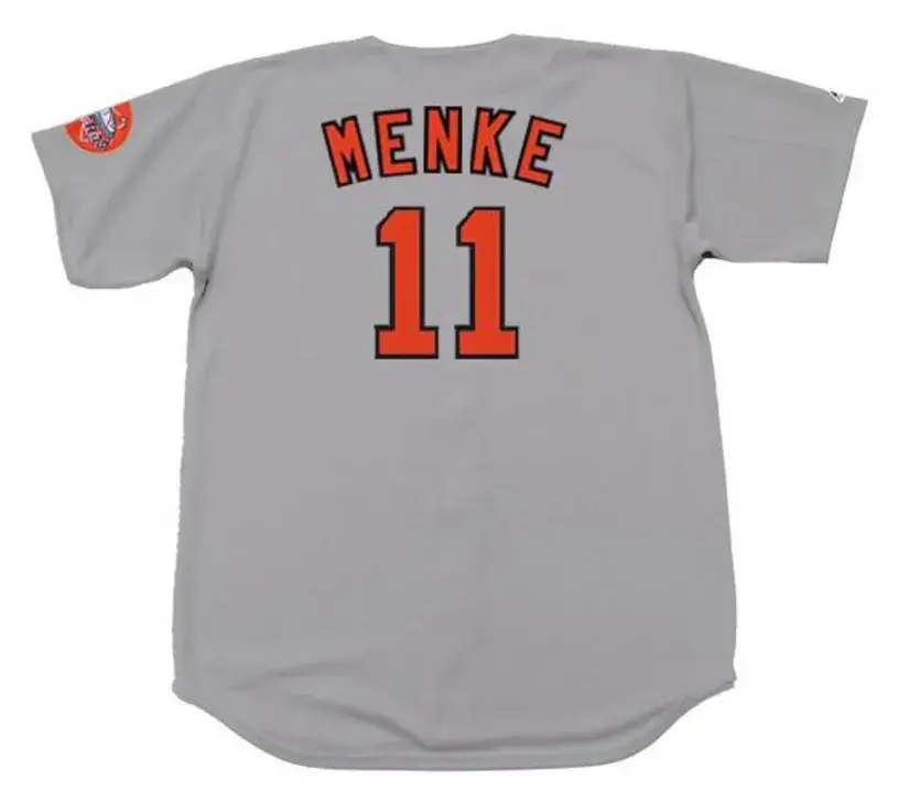 DENIS MENKE Houston Astros 1971 Majestic Cooperstown Away Baseball Jersey 