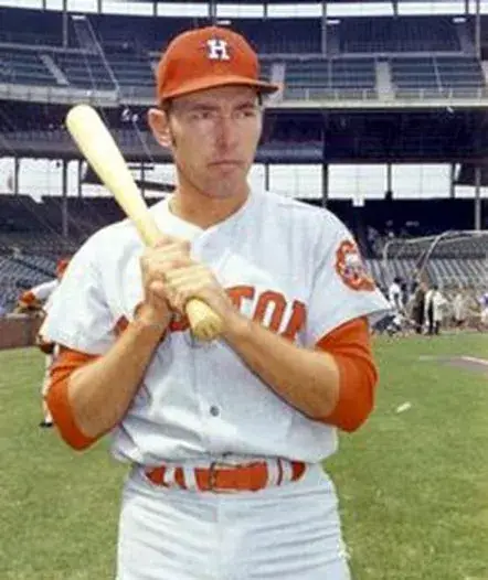 DENIS MENKE Houston Astros 1971 Majestic Cooperstown Away Baseball Jersey 
