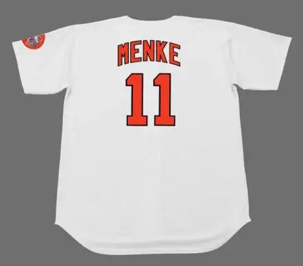 DENIS MENKE Houston Astros 1971 Majestic Cooperstown Home Baseball Jersey 