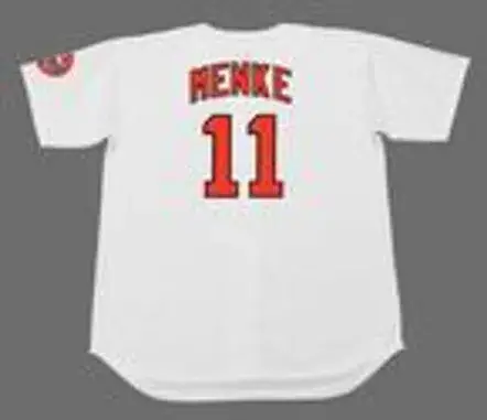 DENIS MENKE Houston Astros 1971 Majestic Cooperstown Home Baseball Jersey 