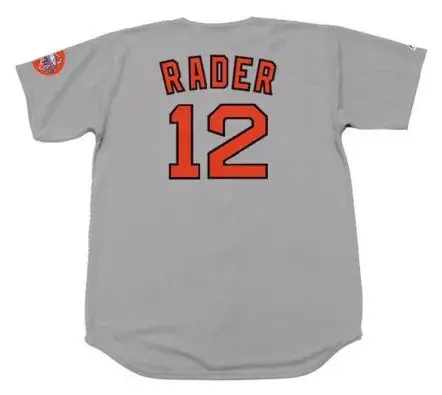 DOUG RADER Houston Astros 1971 Away Majestic Baseball Throwback Jersey 
