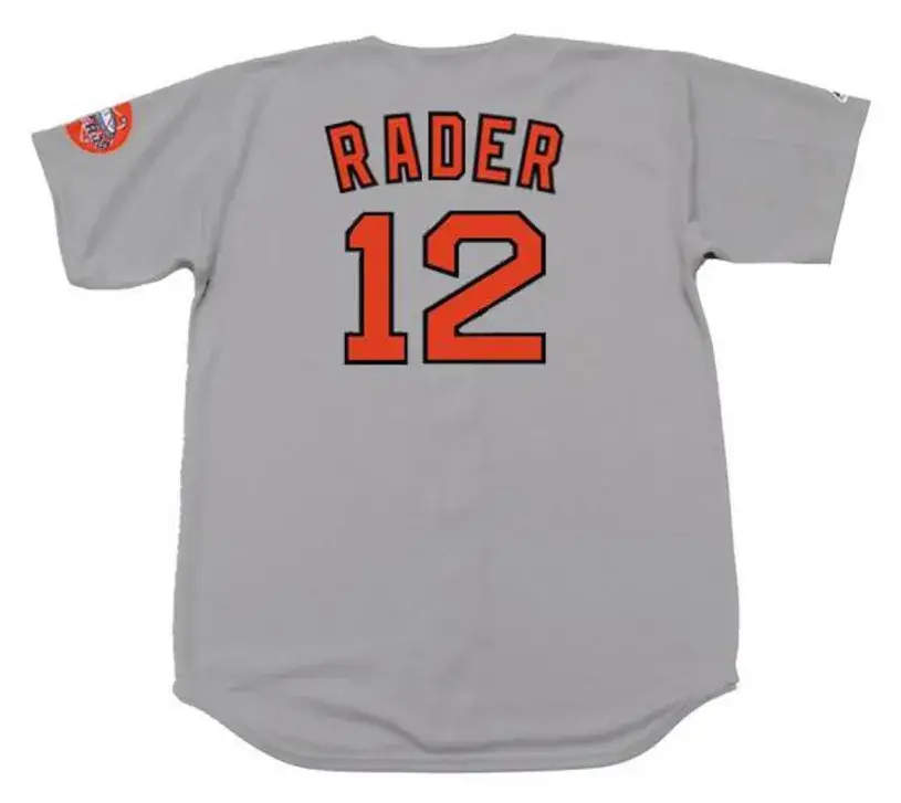 DOUG RADER Houston Astros 1971 Away Majestic Baseball Throwback Jersey 