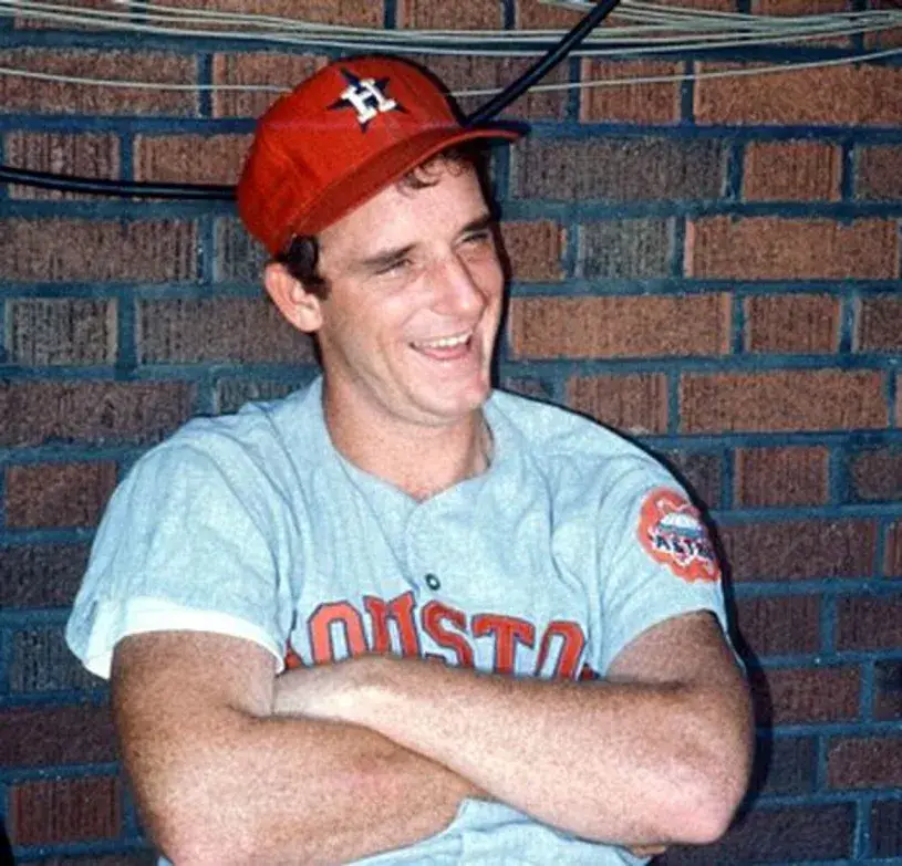 DOUG RADER Houston Astros 1971 Away Majestic Baseball Throwback Jersey 