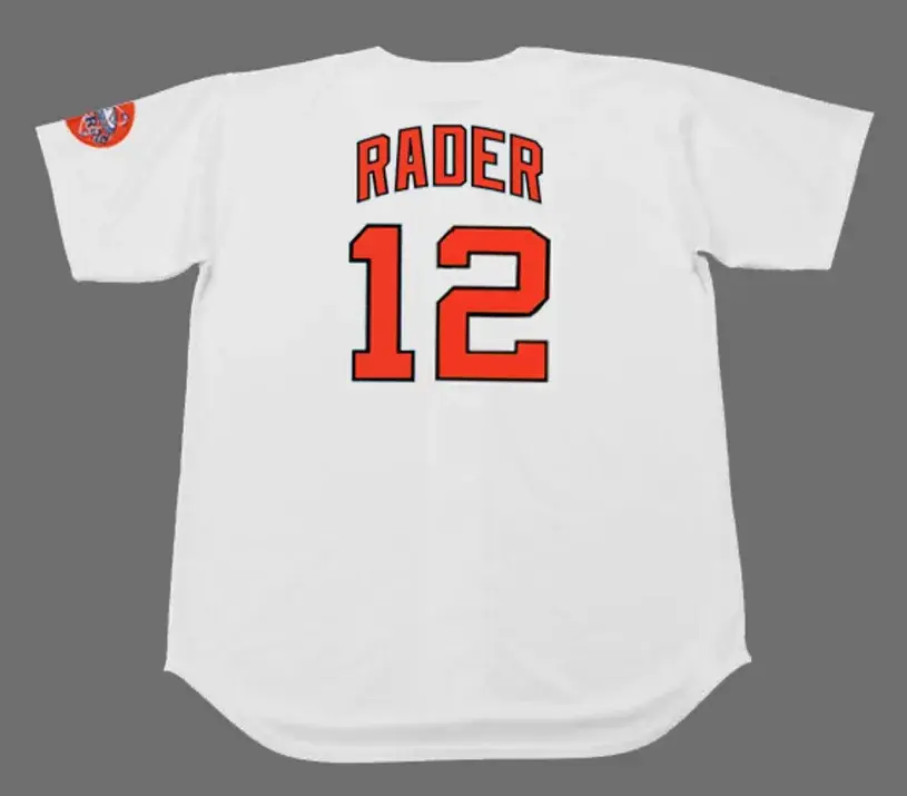 DOUG RADER Houston Astros 1971 Majestic Cooperstown Home Baseball Jersey 