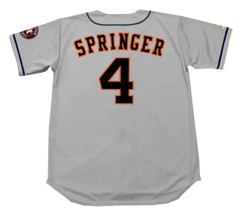 GEORGE SPRINGER Houston Astros Majestic Away Baseball Jersey 