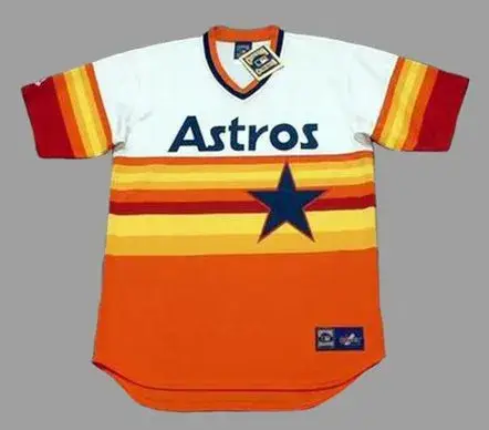 GERRIT COLE Houston Astros 1980’s Home Majestic Throwback Baseball Jersey
