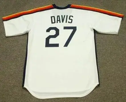 GLENN DAVIS Houston Astros 1988 Majestic Cooperstown Throwback Baseball Jersey 