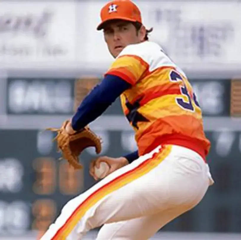 HOUSTON ASTROS 1980’s Majestic Cooperstown Throwback Home Baseball Jersey 