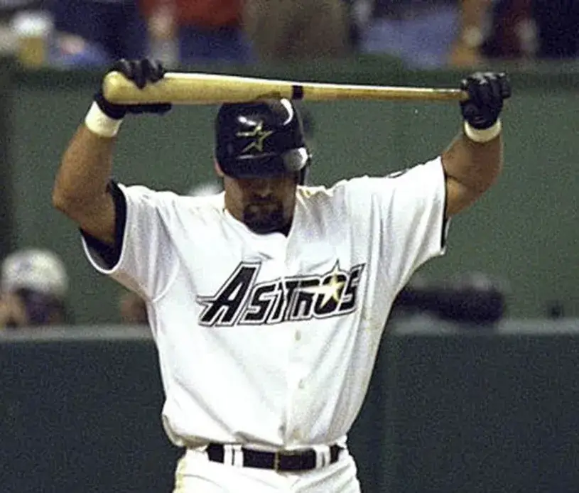 HOUSTON ASTROS 1990’s Majestic Throwback Home Baseball Jersey 