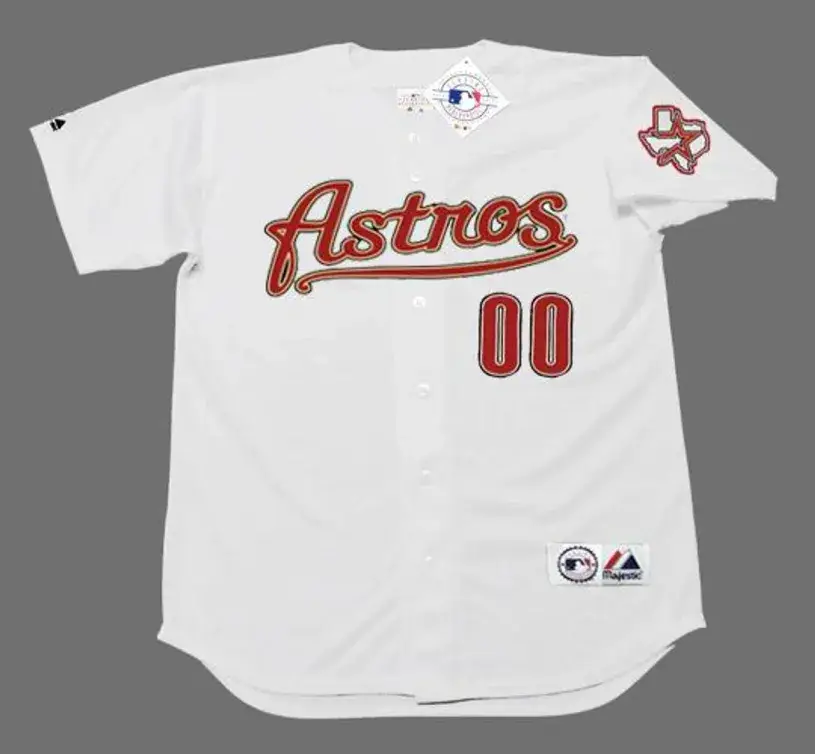 HOUSTON ASTROS 2002 Majestic Throwback Home Jersey Customized “Any Name &  Number(s)”