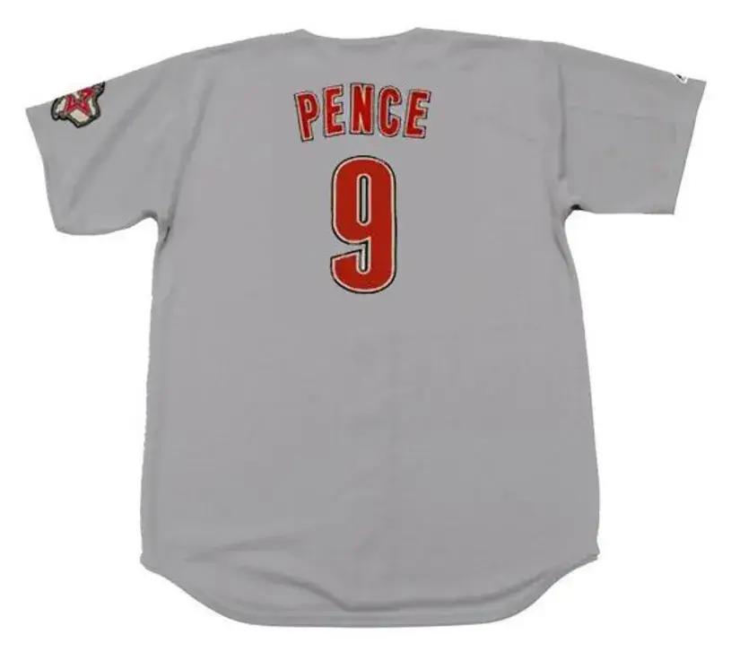 HUNTER PENCE Houston Astros 2008 Majestic Throwback Away Baseball Jersey 