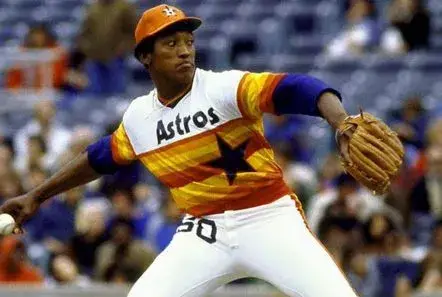 J.R. RICHARD Houston Astros 1976 Majestic Cooperstown Home Baseball Jersey 