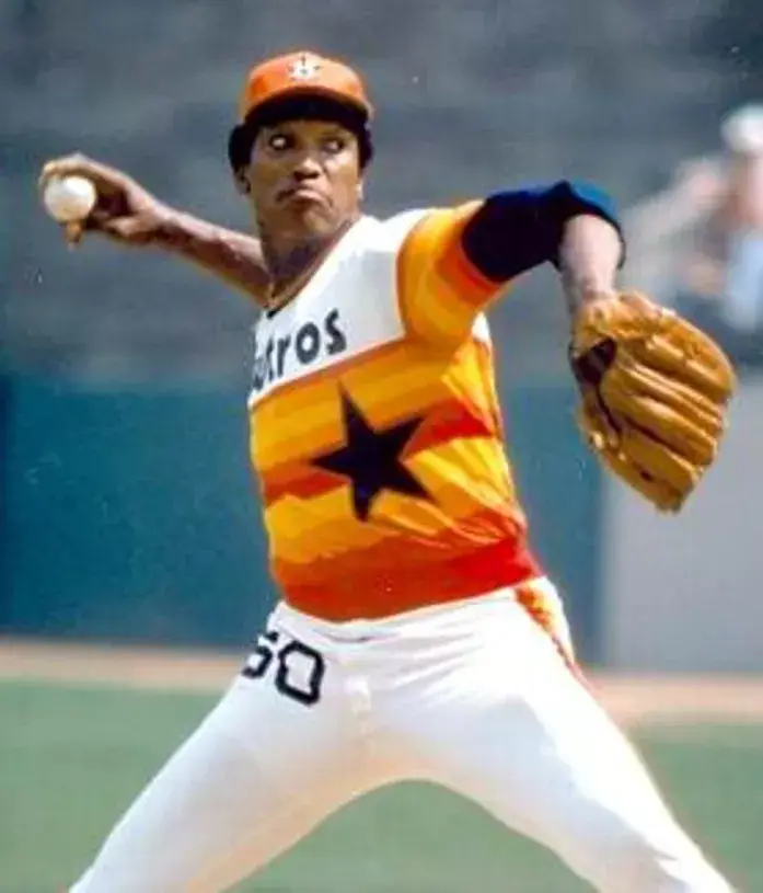 J.R. RICHARD Houston Astros 1980 Majestic Cooperstown Throwback Baseball Jersey 