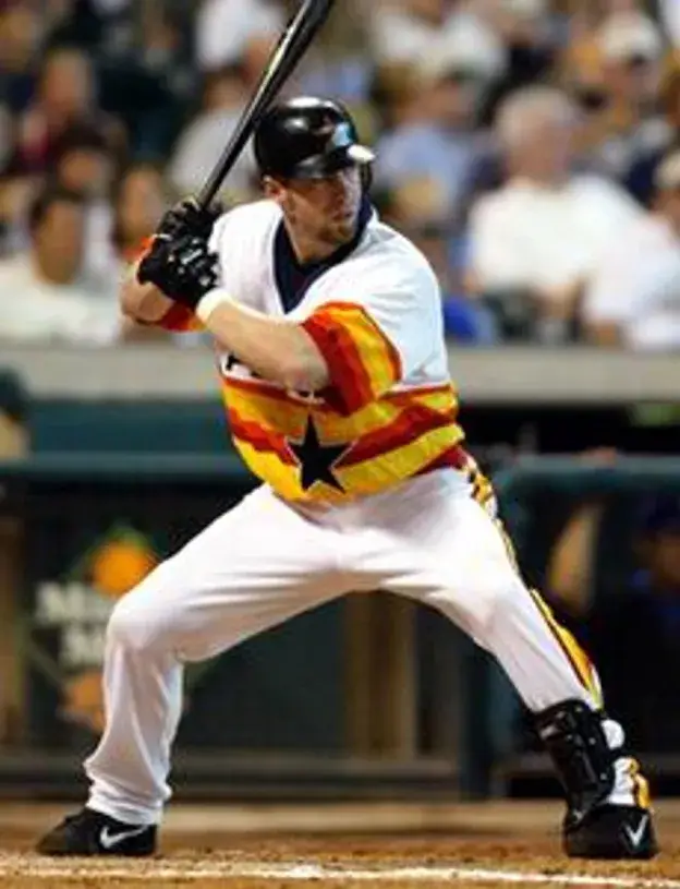 JEFF BAGWELL Houston Astros 1980’s Majestic Cooperstown Throwback Baseball Jersey 