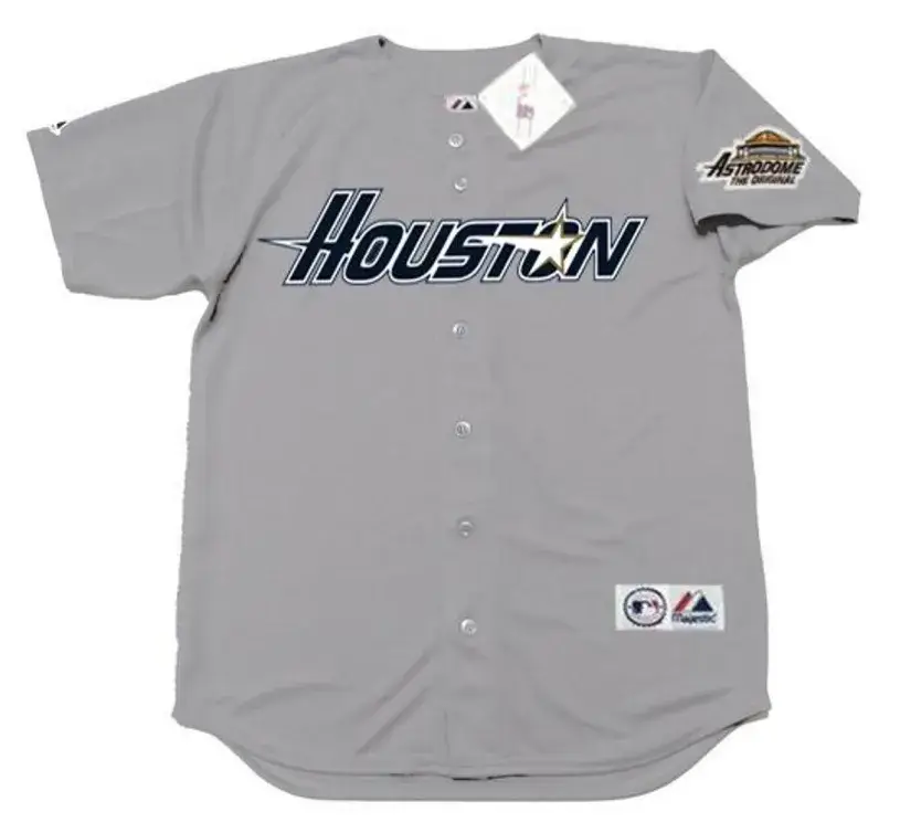 JEFF BAGWELL Houston Astros 1994 Majestic Throwback Away Baseball Jersey