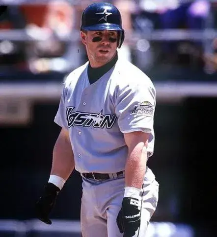 JEFF BAGWELL Houston Astros 1994 Majestic Throwback Away Baseball Jersey 