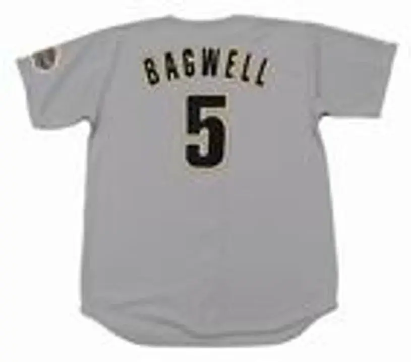 JEFF BAGWELL Houston Astros 1994 Majestic Throwback Away Baseball Jersey 