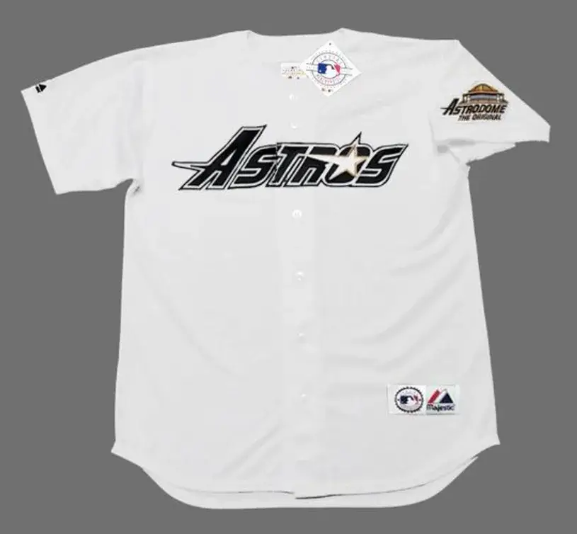 JEFF BAGWELL Houston Astros 1994 Majestic Throwback Home Baseball Jersey