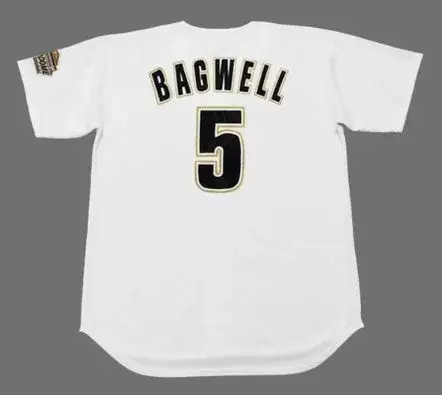 JEFF BAGWELL Houston Astros 1994 Majestic Throwback Home Baseball Jersey 