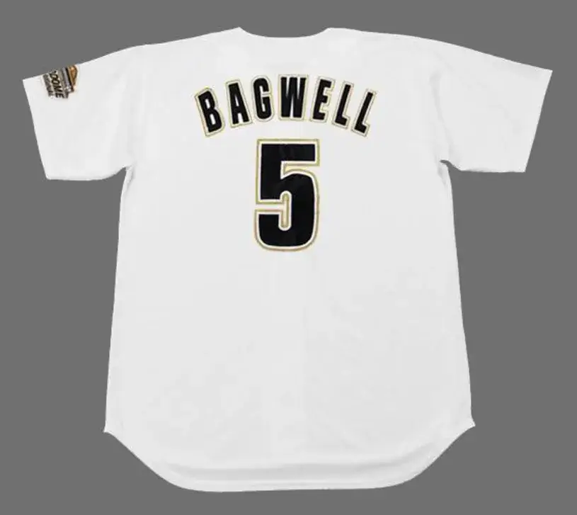 JEFF BAGWELL Houston Astros 1994 Majestic Throwback Home Baseball Jersey 