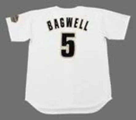 JEFF BAGWELL Houston Astros 1994 Majestic Throwback Home Baseball Jersey 