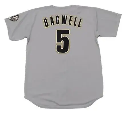 JEFF BAGWELL Houston Astros 1999 Majestic Throwback Away Baseball Jersey