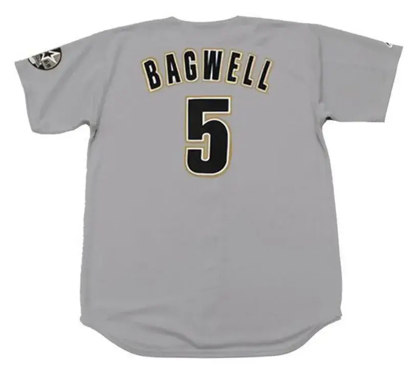 JEFF BAGWELL Houston Astros 1999 Majestic Throwback Away Baseball Jersey