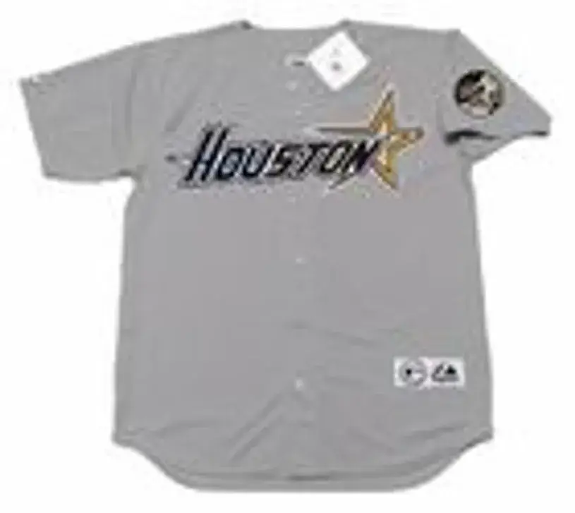 JEFF BAGWELL Houston Astros 1999 Majestic Throwback Away Baseball Jersey 