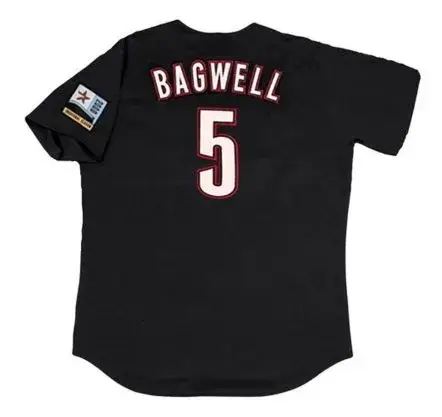 JEFF BAGWELL Houston Astros 2000 Majestic Throwback Alternate Baseball Jersey 
