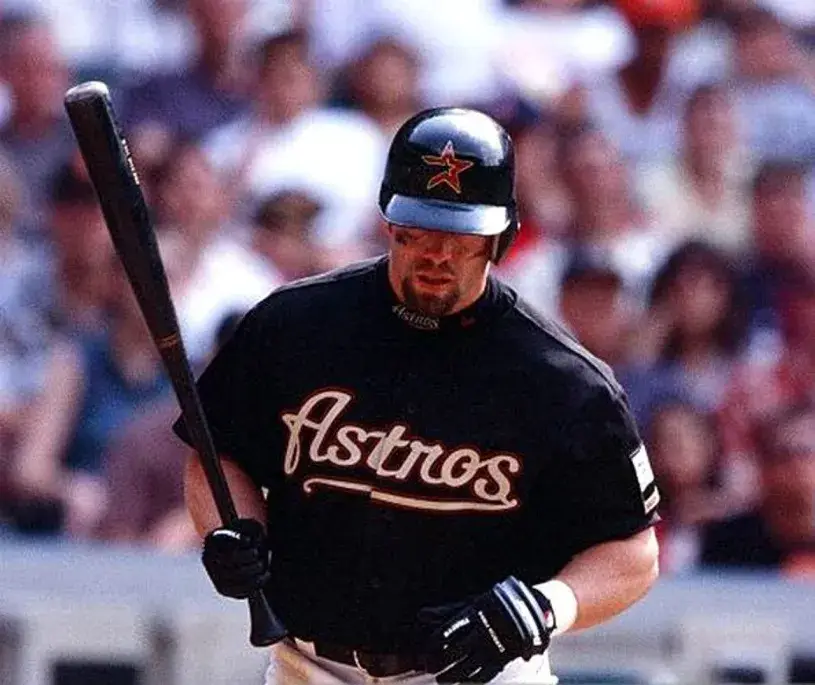 JEFF BAGWELL Houston Astros 2000 Majestic Throwback Alternate Baseball Jersey 