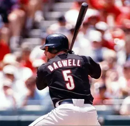 JEFF BAGWELL Houston Astros 2000 Majestic Throwback Alternate Baseball Jersey 