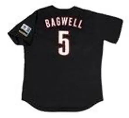 JEFF BAGWELL Houston Astros 2000 Majestic Throwback Alternate Baseball Jersey 