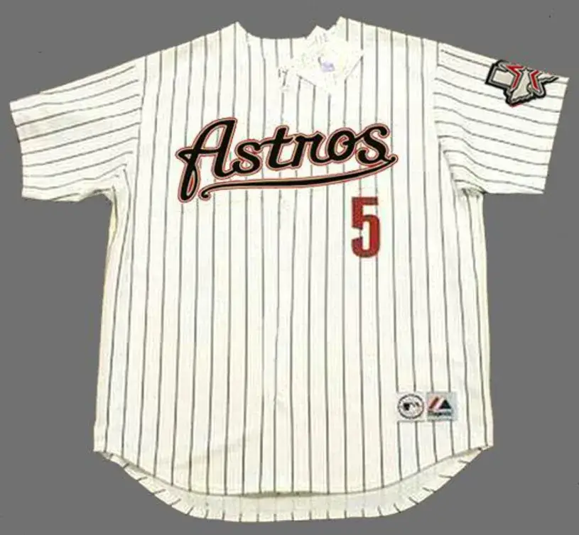 JEFF BAGWELL Houston Astros 2004 Home Majestic Baseball Throwback Jersey