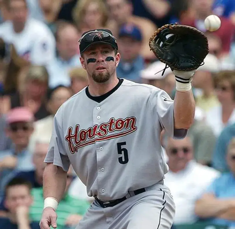 JEFF BAGWELL Houston Astros 2004 Majestic Throwback Away Baseball Jersey 