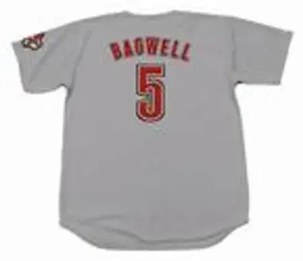JEFF BAGWELL Houston Astros 2004 Majestic Throwback Away Baseball Jersey 