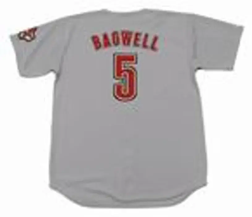 JEFF BAGWELL Houston Astros 2004 Majestic Throwback Away Baseball Jersey 