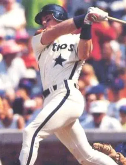 JEFF BAGWELL Houston Astros Majestic Cooperstown Throwback Baseball Jersey 