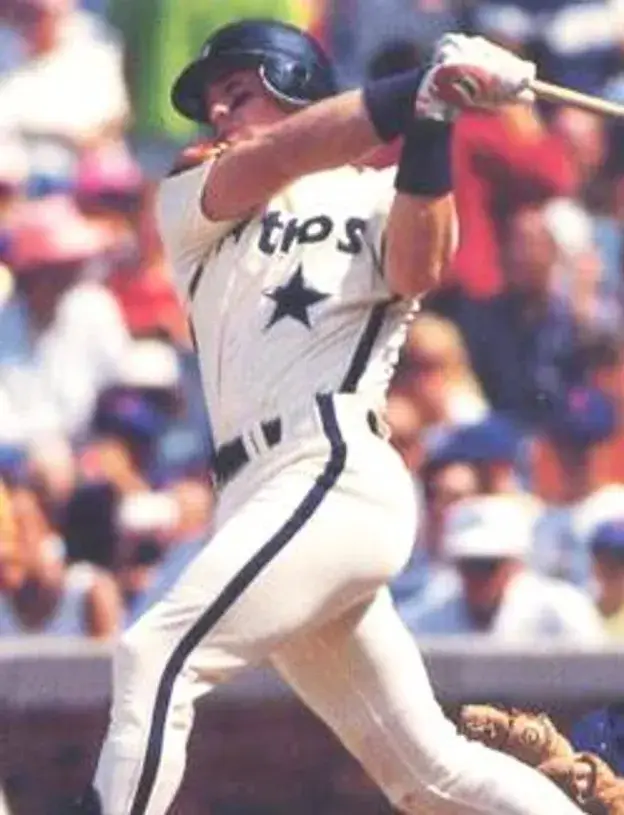JEFF BAGWELL Houston Astros Majestic Cooperstown Throwback Baseball Jersey 