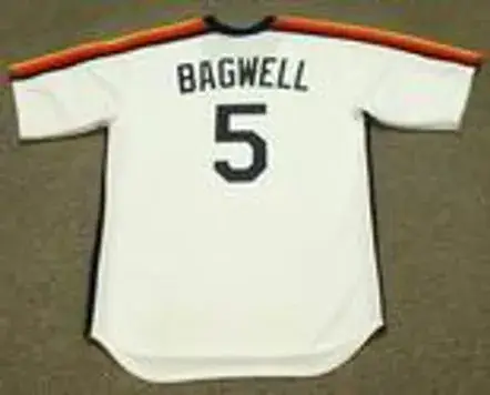 JEFF BAGWELL Houston Astros Majestic Cooperstown Throwback Baseball Jersey 