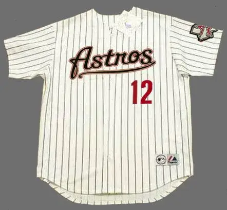 JEFF KENT Houston Astros 2004 Majestic Throwback Home Baseball Jersey