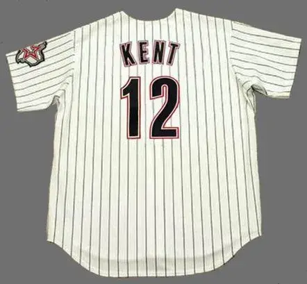 JEFF KENT Houston Astros 2004 Majestic Throwback Home Baseball Jersey 