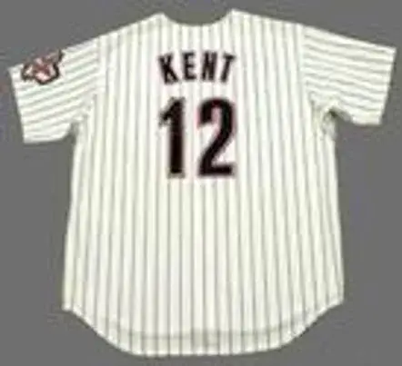 JEFF KENT Houston Astros 2004 Majestic Throwback Home Baseball Jersey 