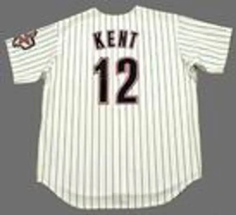 JEFF KENT Houston Astros 2004 Majestic Throwback Home Baseball Jersey 