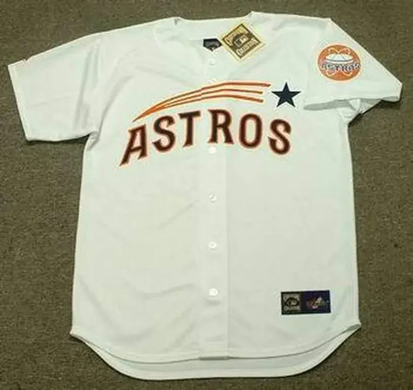 JIM BOUTON Houston Astros 1970 Majestic Throwback Home Baseball Jersey