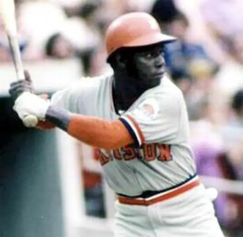 JIMMY WYNN Houston Astros Majestic Cooperstown Throwback Baseball Jersey 